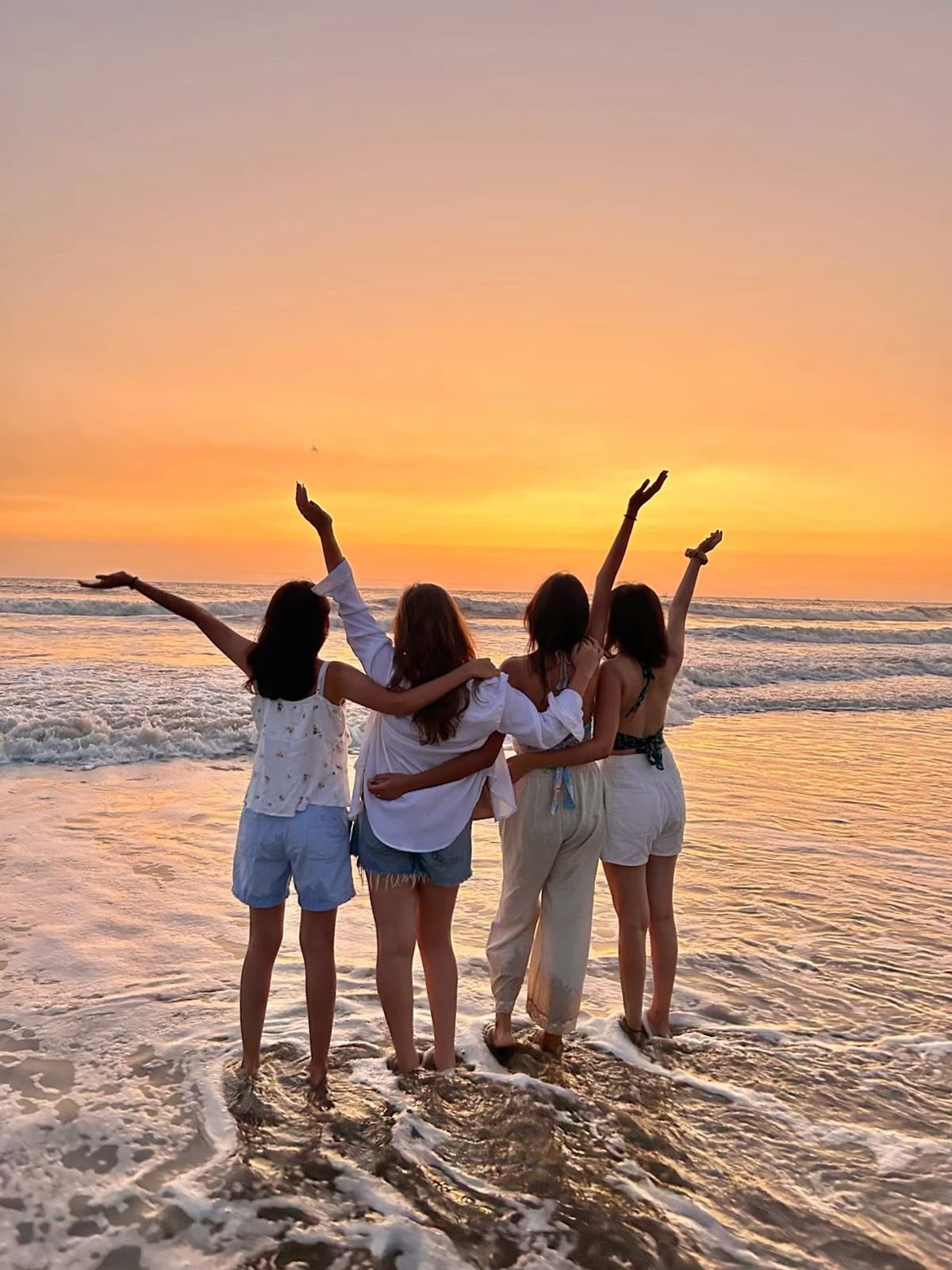 Friends taking selfie
